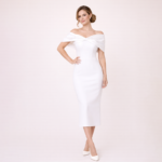 Tarah White Midi Dress - Image 2
