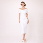 Tarah White Midi Dress - Image 3