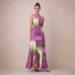 Violet Garden Halter Maxi Dress - Image 4