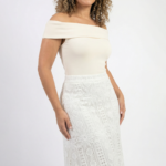 White Lace Midi Skirt - Image 3