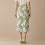 Floral Lace High-Waisted Midi Skirt - Image 3