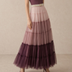 Ombre Tulle Tiered Maxi Skirt - Image 2