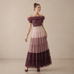 Ombre Tulle Tiered Maxi Skirt - Image 4