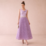 Lavender Embellished Maxi Skirt - Image 2