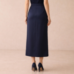 Embellished Floral Satin Midi Skirt - Image 5