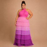 Sunset Ombre Tiered Maxi Dress