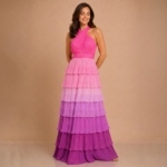 Sunset Ombre Tiered Maxi Dress - Image 6