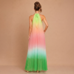 Aurora Mist Halter Maxi Dress - Image 6
