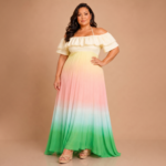 Pastel Breeze Ombre Maxi Dress