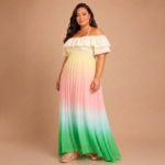 Pastel Breeze Ombre Maxi Dress - Image 2