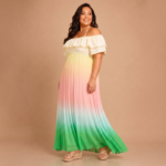 Pastel Breeze Ombre Maxi Dress - Image 3
