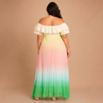 Pastel Breeze Ombre Maxi Dress - Image 4