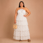 Polka Charm Tiered Maxi Dress - Image 5