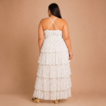 Polka Charm Tiered Maxi Dress - Image 6