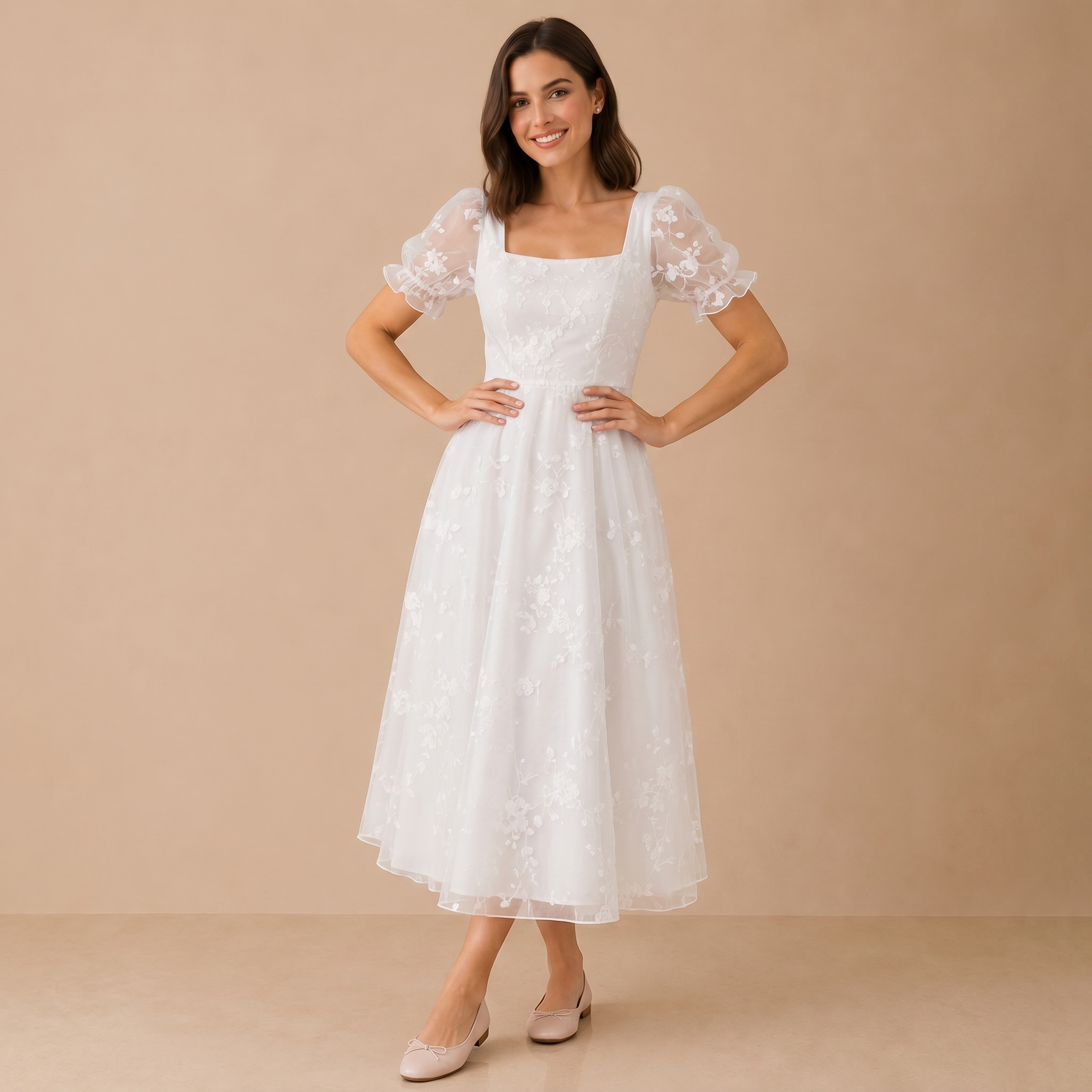 Modelia-2026-05-23-464539-repose Isabella Lace Midi Dress - Image 1