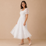 Isabella Lace Midi Dress - Image 7
