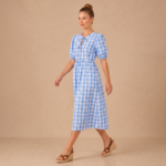 Sky Blossom Midi Dress - Image 2