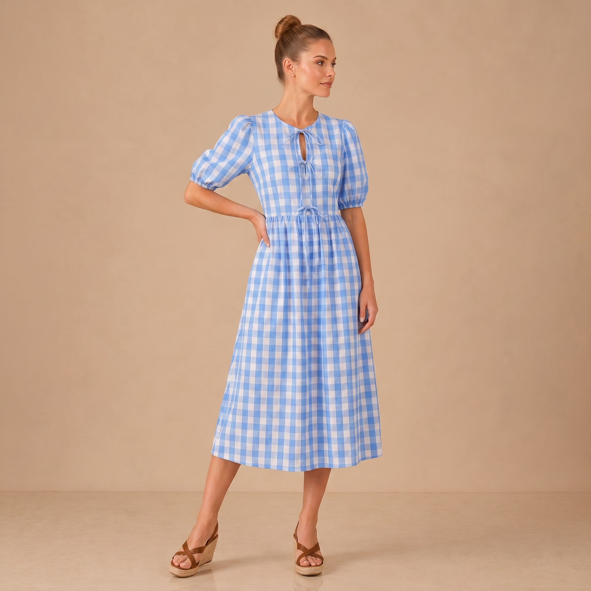 Modelia-2026-05-23-464551-repose Sky Blossom Midi Dress - Image 1