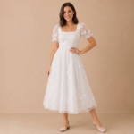 Isabella Lace Midi Dress - Image 4