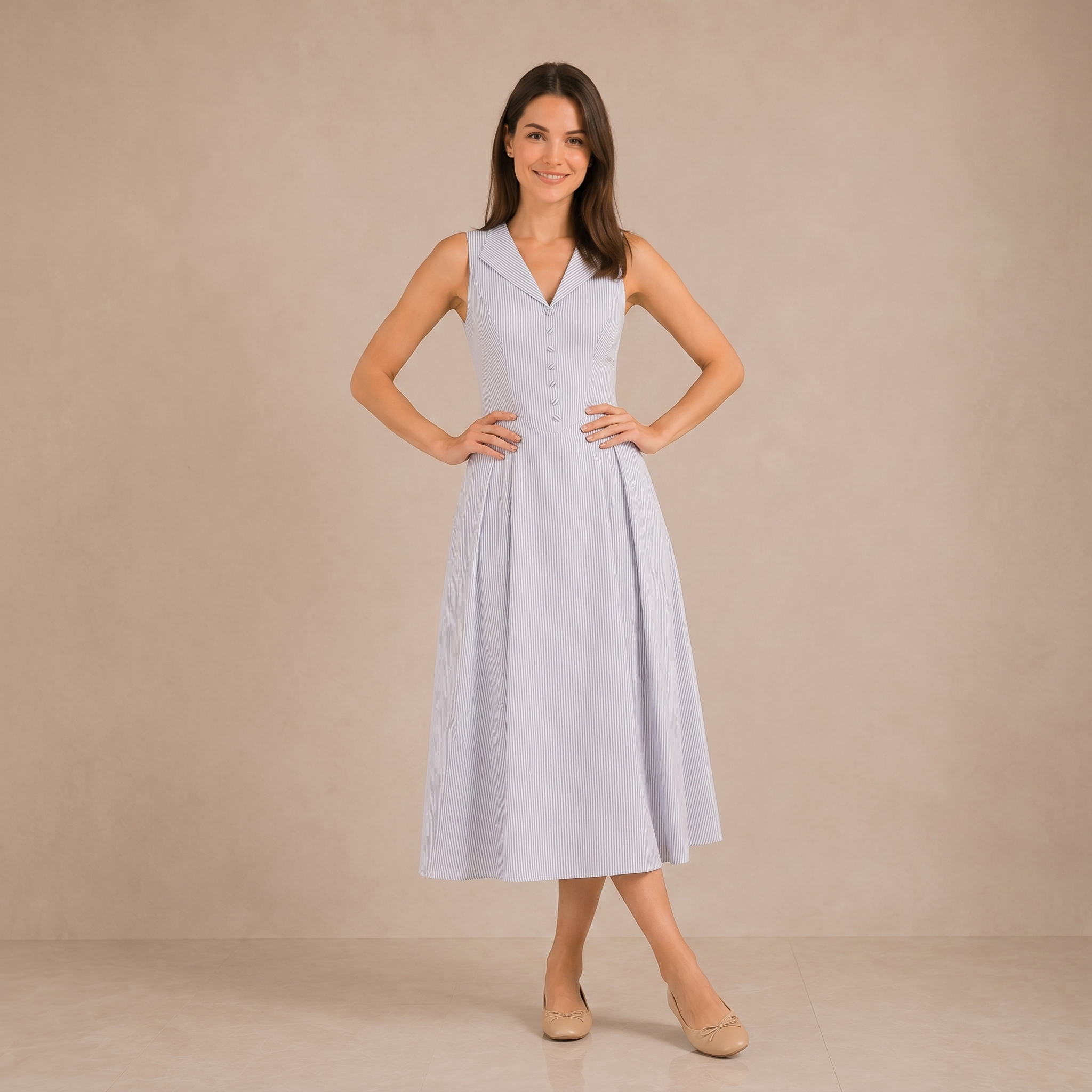 Modelia-2026-06-12-492675-repose Bluebell Manor Midi Dress - Image 1