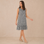 Picnic Day Gingham Mini Dress - Image 3