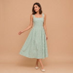 Seaside Breeze Stripe Midi Dress - Image 3