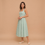 Seaside Breeze Stripe Midi Dress - Image 5