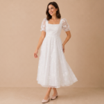 Isabella Lace Midi Dress - Image 6