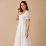 Isabella Lace Midi Dress - Image 2