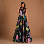 Rosalie Boat Neck Gown - Image 3