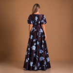 Valentina Midnight Round Neck Gown - Image 5