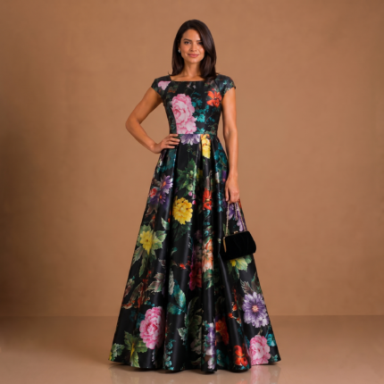 Rosalie Boat Neck Gown