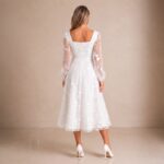Isabella Lace Long Sleeve  Midi Dress - Image 5