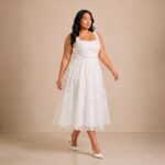 Camille Floral Tea-Length Dress - Image 2