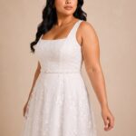 Camille Floral Tea-Length Dress - Image 3