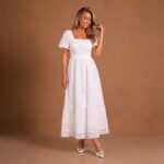 Claire Eyelet Midi Dress - Image 4