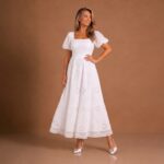 Claire Eyelet Midi Dress
